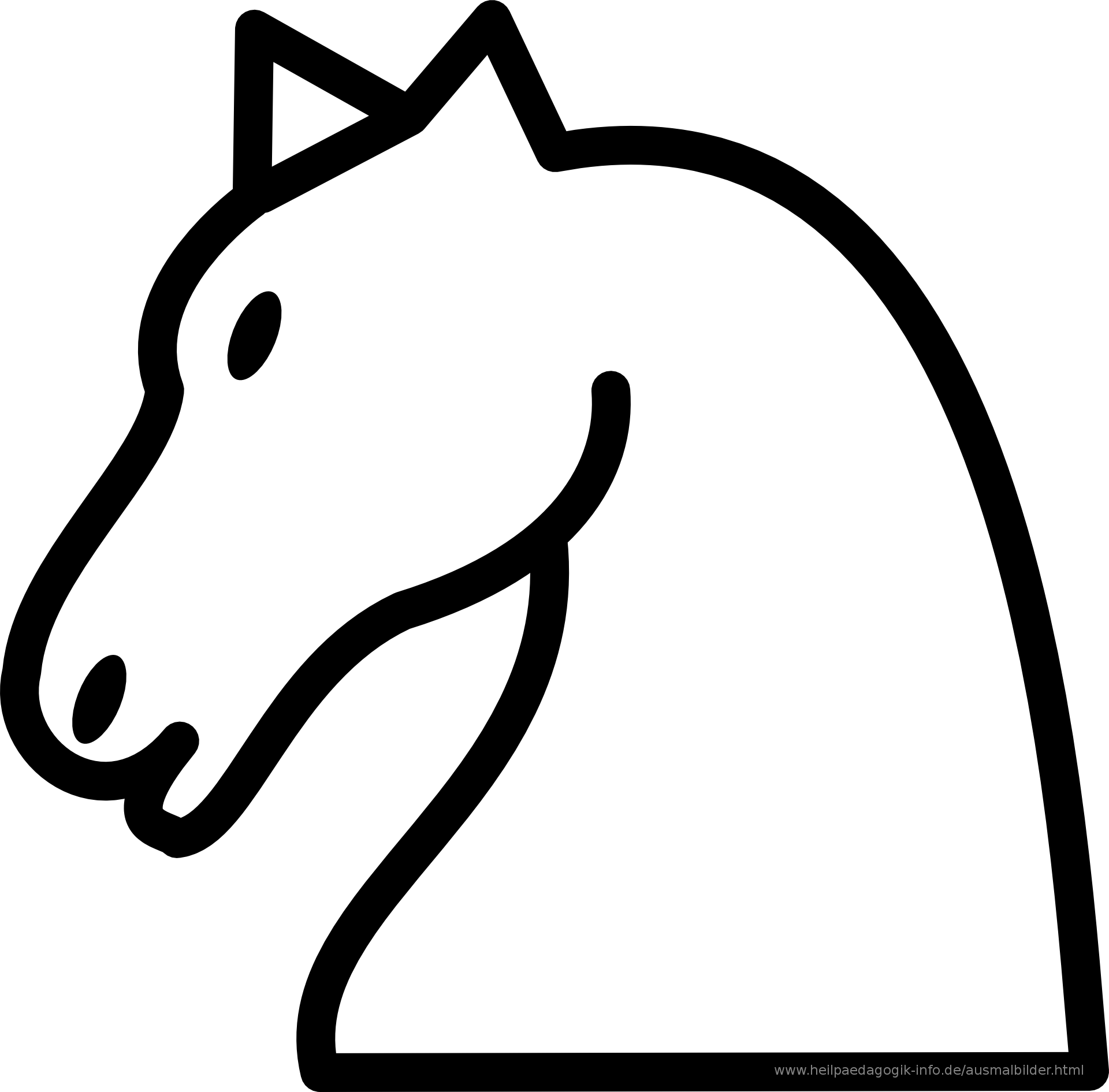 malvorlage pferdekopf 12 | Ausmalbilder Fur Euch - Malvorlagen
