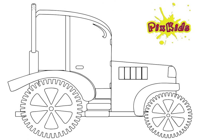 Zeichenvorlage Traktor
